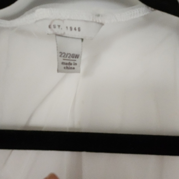 Sheer Floral Embroidered Mesh Kimono White (22/24W) - Picture 6 of 6